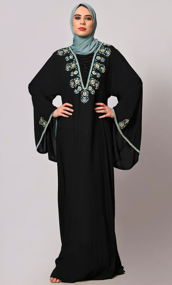Stone-Encrusted Abaya