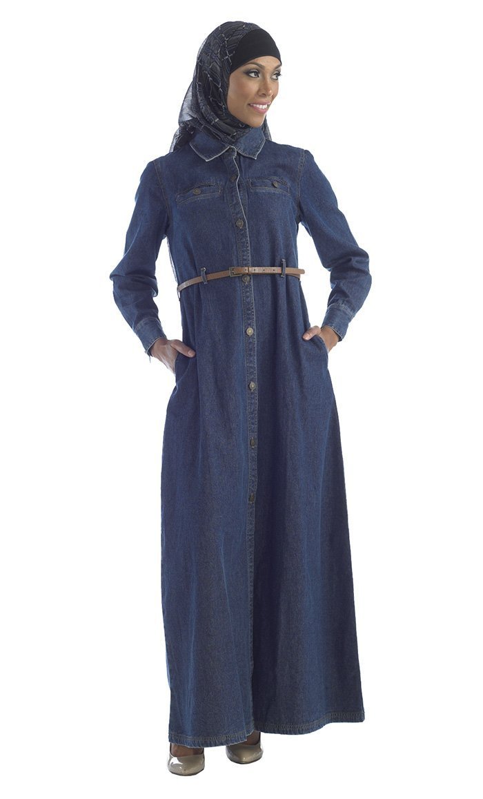 Stylish Denim Jilbab - EastEssence.com