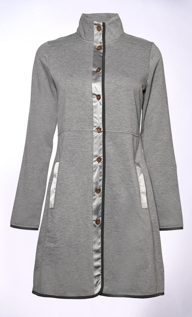 Stylish Front-Open Fleece Jacket With Pockets - EastEssence.com