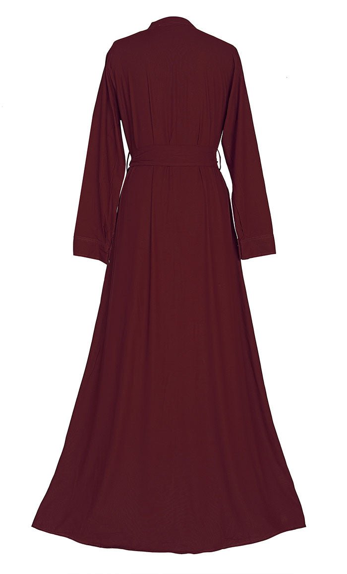 Stylish Soft Rayon Button Down Abaya - EastEssence.com