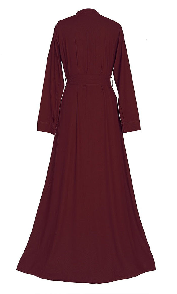 Stylish Soft Rayon Button Down Abaya - EastEssence.com