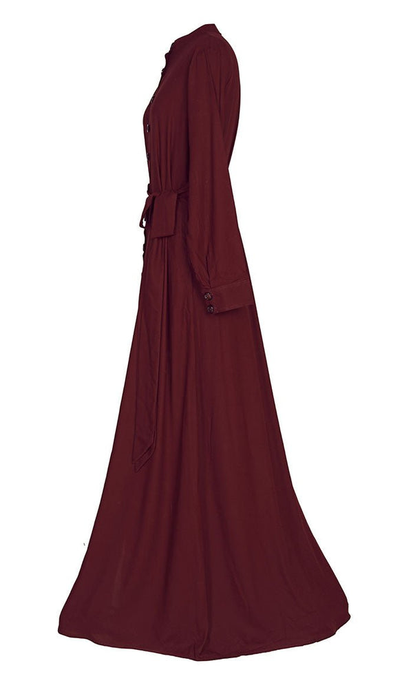 Stylish Soft Rayon Button Down Abaya - EastEssence.com