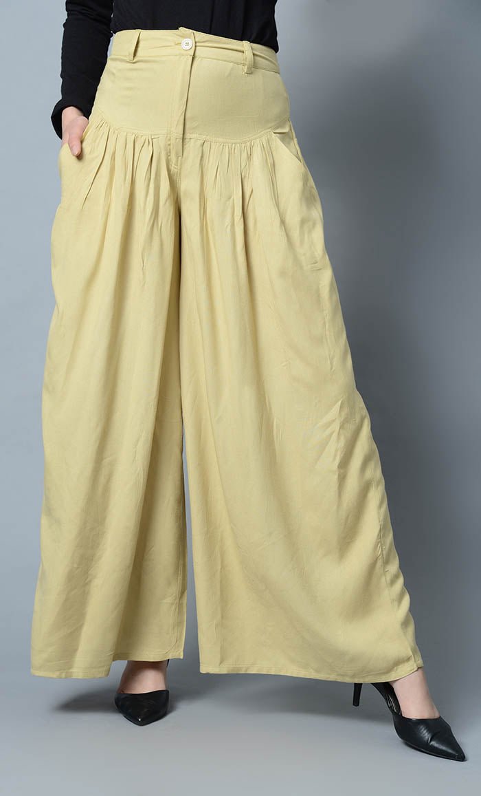 Super Comfy Buttoned Parallel Pant - Ivory - EastEssence.com