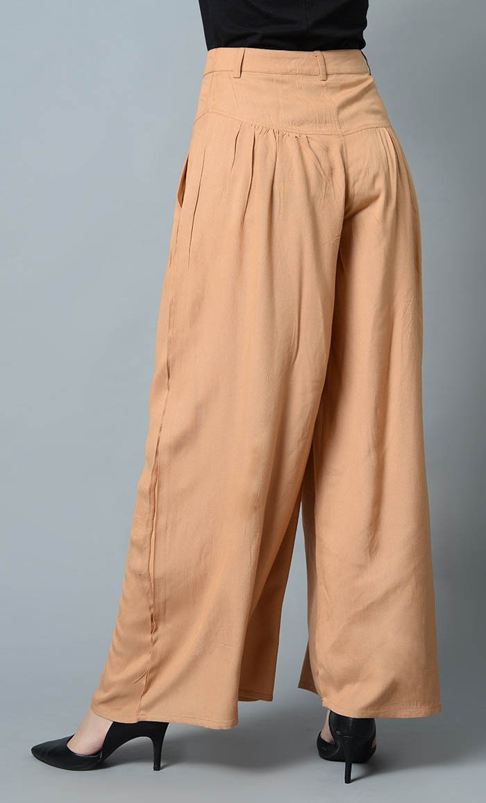 Super Comfy Buttoned Parallel Pant-Sand - EastEssence.com
