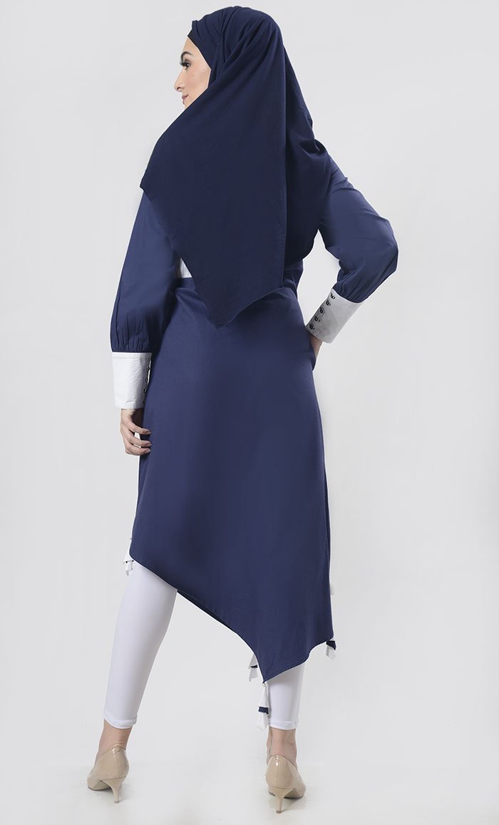 Superb Front Hand Work With Tassels Detailing Tunic - EastEssence.com