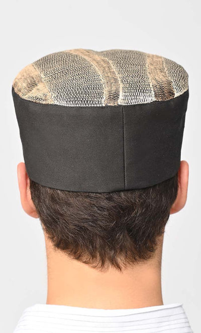 Thread Embroidered Faizal Kufi - EastEssence.com