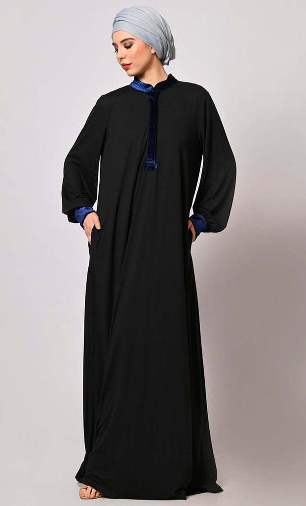 Timeless Modesty: The Classic Black Abaya - EastEssence.com