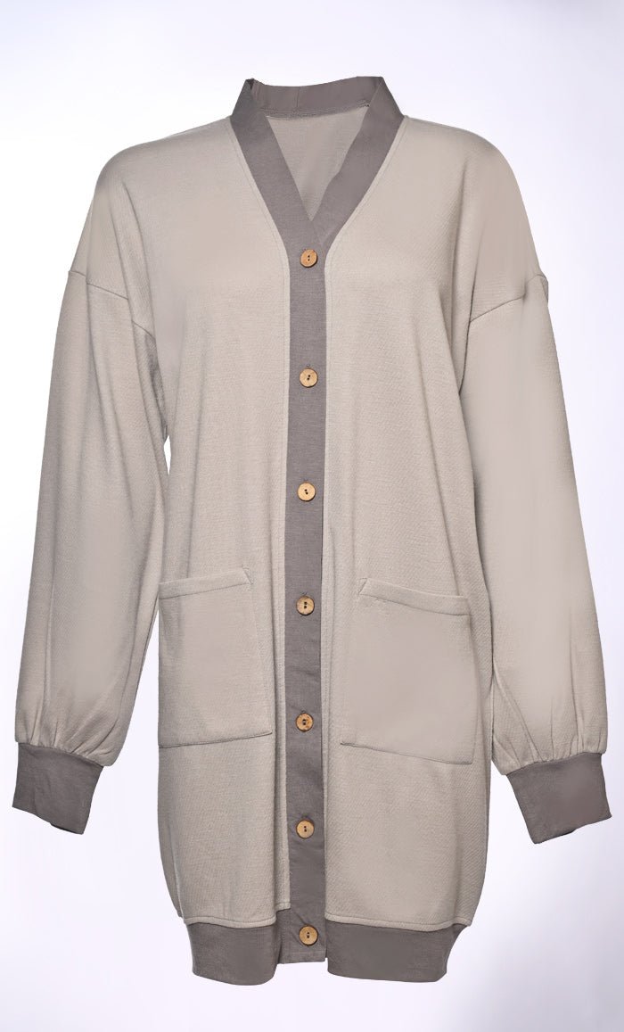 Tonal Tranquility: Cardigans with Subtle Color Pops - EastEssence.com