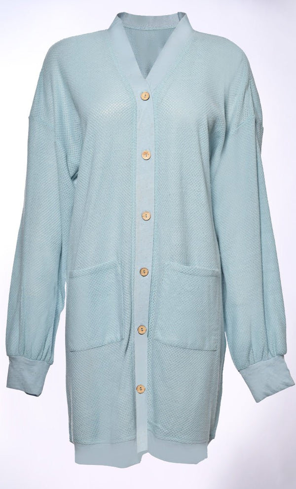 Tonal Tranquility: Cardigans with Subtle Color Pops - EastEssence.com