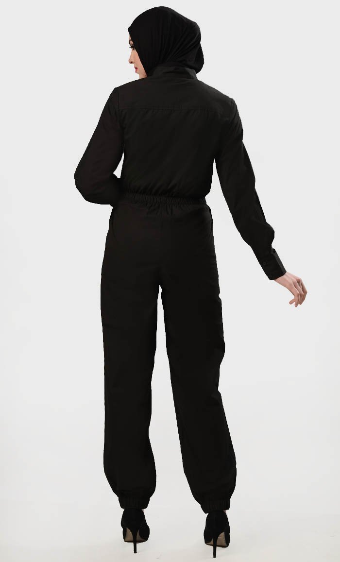 Trendy Peplum Work Jumpsuit - EastEssence.com