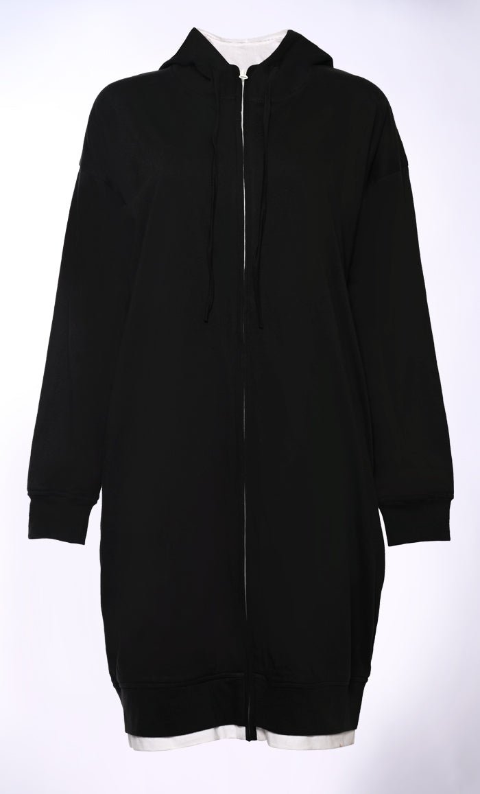 Black Reversible Hoodie