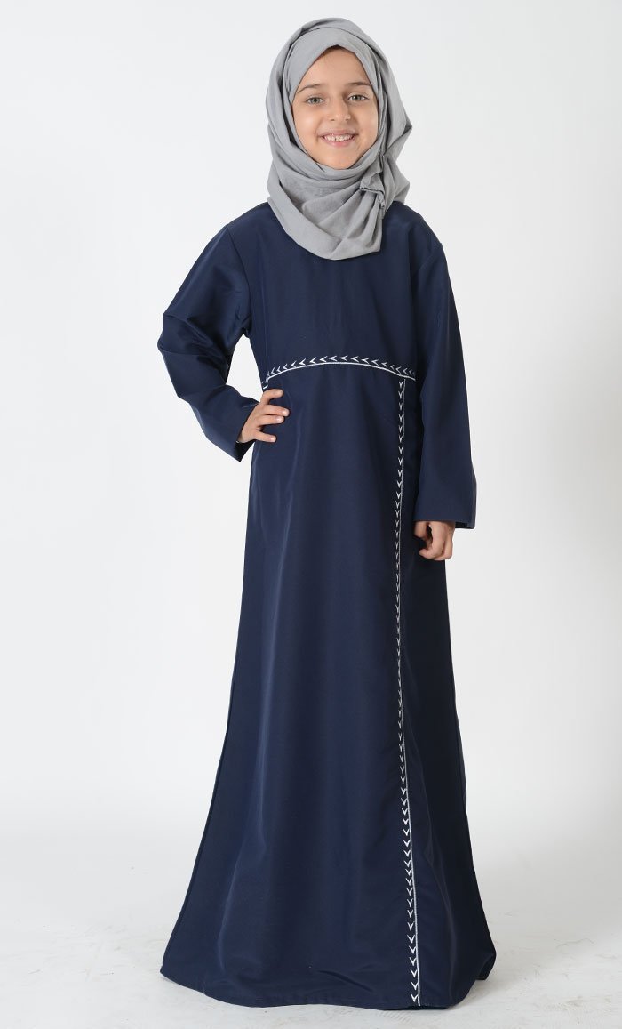 Uniform Abaya- Kids Sizes (Navy) – EastEssence.com