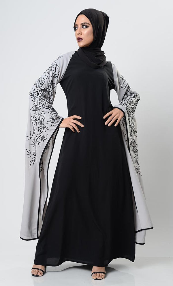 Urban Classic Embroidered Abaya - EastEssence.com