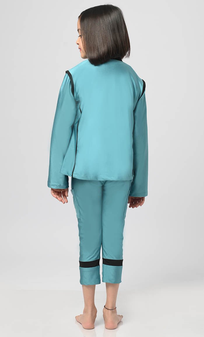 UV Rays Protected Girl's Swimsuit - 2Pc Set - EastEssence.com