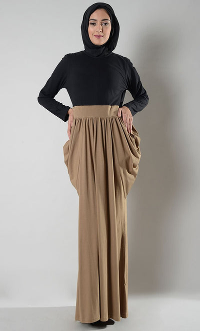 Victorian Draped Maxi Dress - EastEssence.com