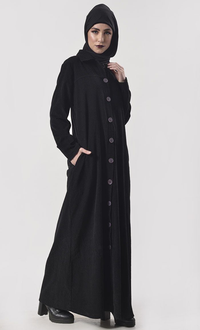 Warm Corduroy Button Down Jacket - EastEssence.com