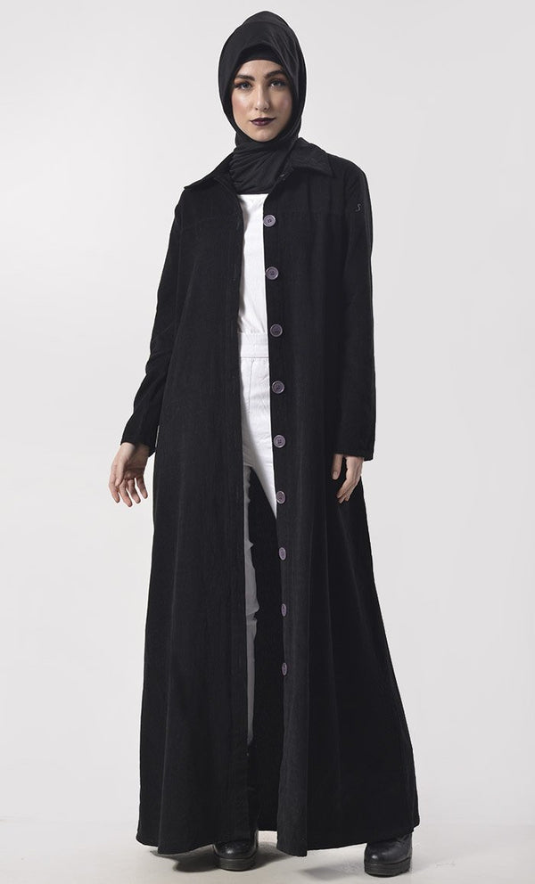 Warm Corduroy Button Down Jacket - EastEssence.com