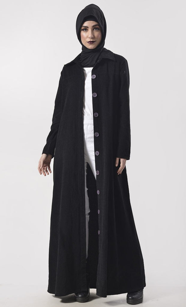 Warm Corduroy Button Down Jacket - EastEssence.com