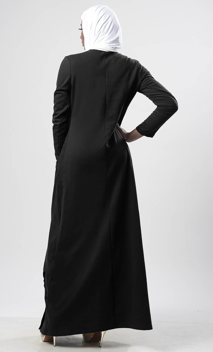 Warm Winter Fleece Abaya - EastEssence.com