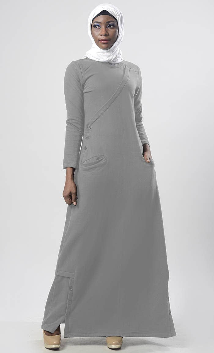 Warm Winter Fleece Abaya - EastEssence.com
