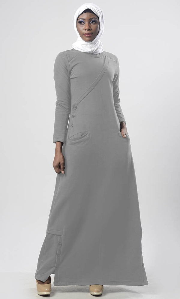 Warm Winter Fleece Abaya - EastEssence.com