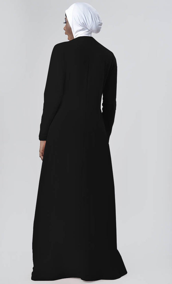 Warm Winter Fleece Abaya - EastEssence.com
