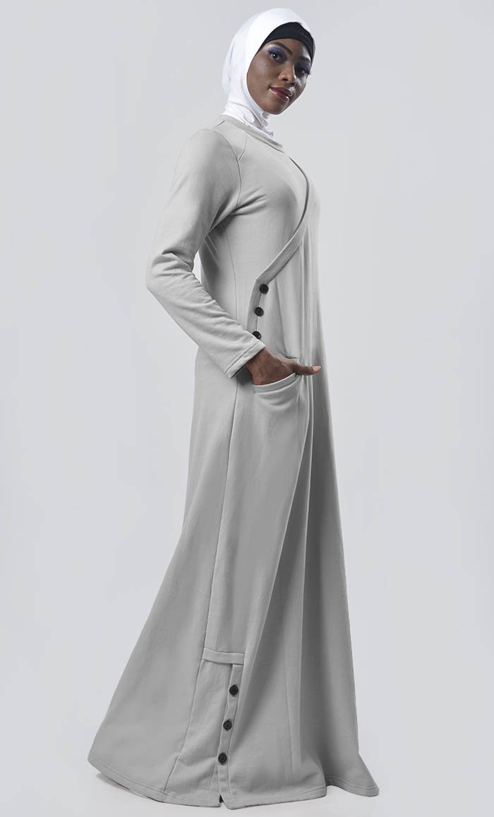 Warm Winter Fleece Abaya - EastEssence.com