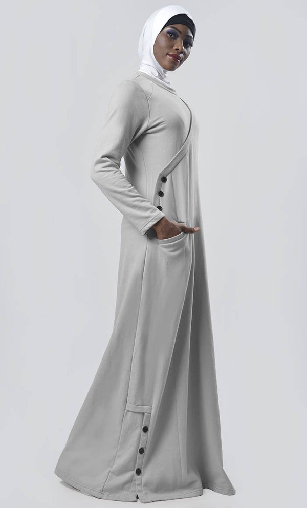 Warm Winter Fleece Abaya - EastEssence.com