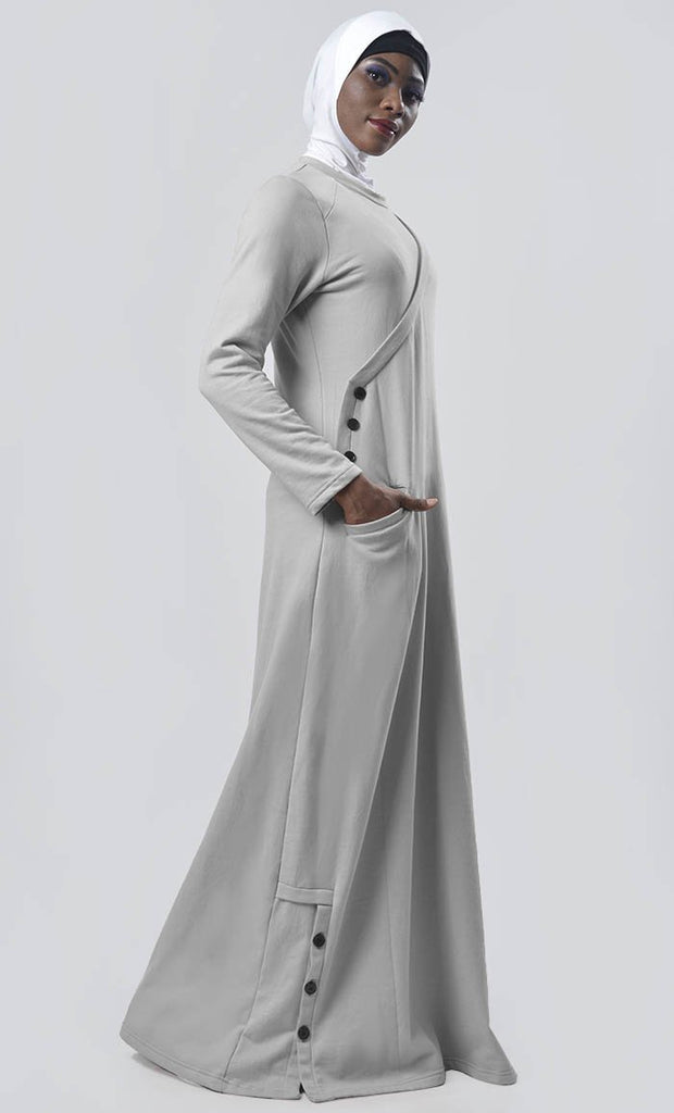 Warm Winter Fleece Abaya - EastEssence.com