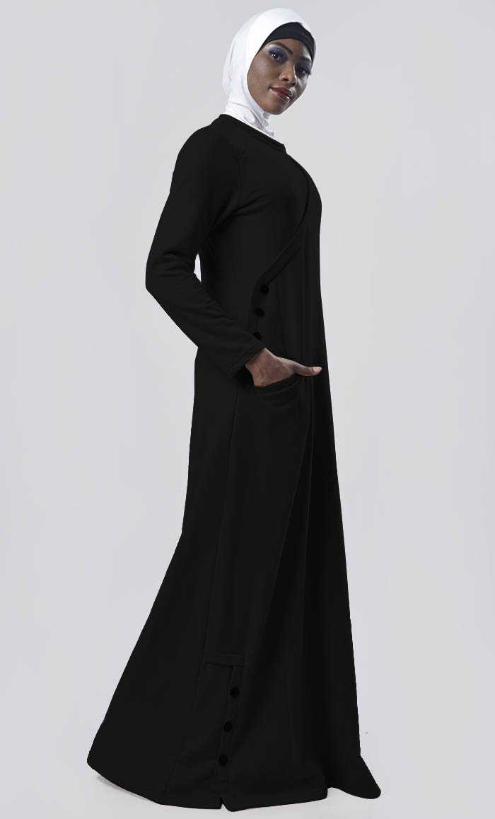 Warm Winter Fleece Abaya - EastEssence.com