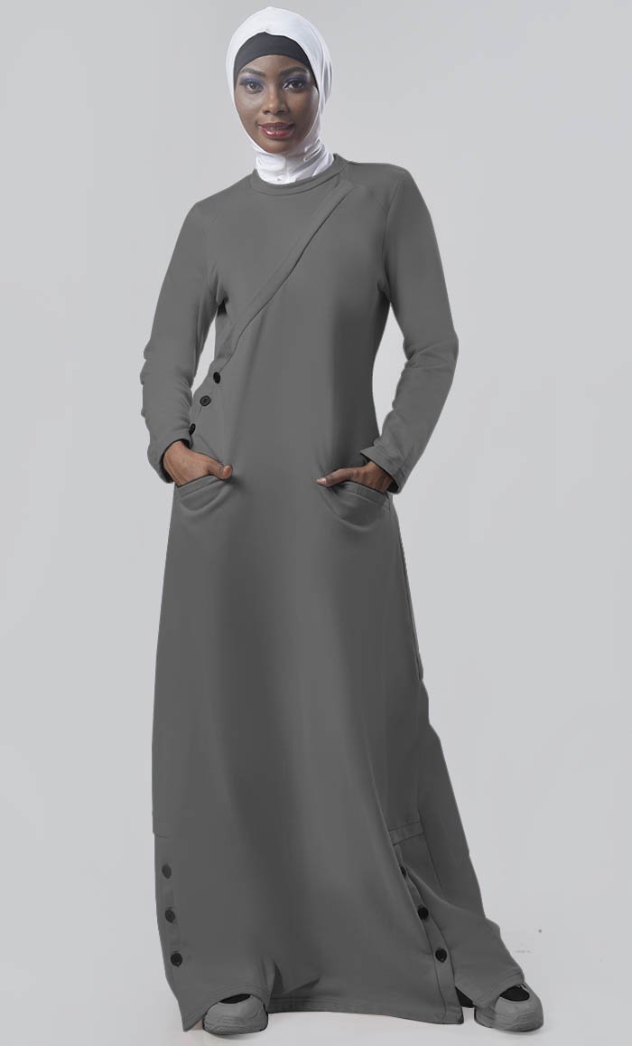 Warm Winter Fleece Abaya - EastEssence.com