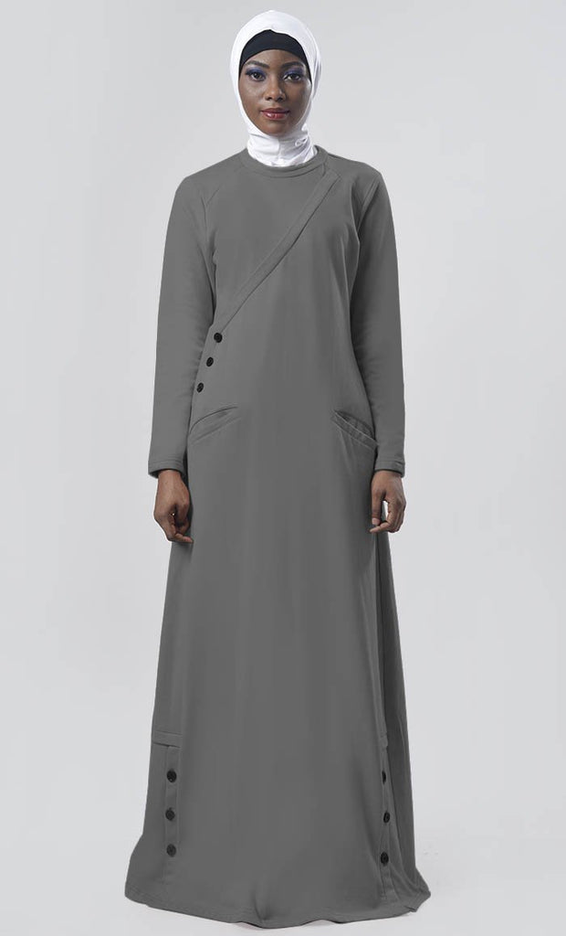 Warm Winter Fleece Abaya - EastEssence.com