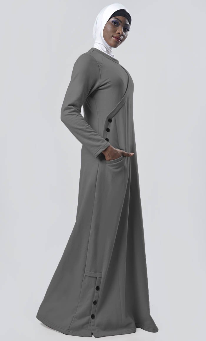 Warm Winter Fleece Abaya - EastEssence.com