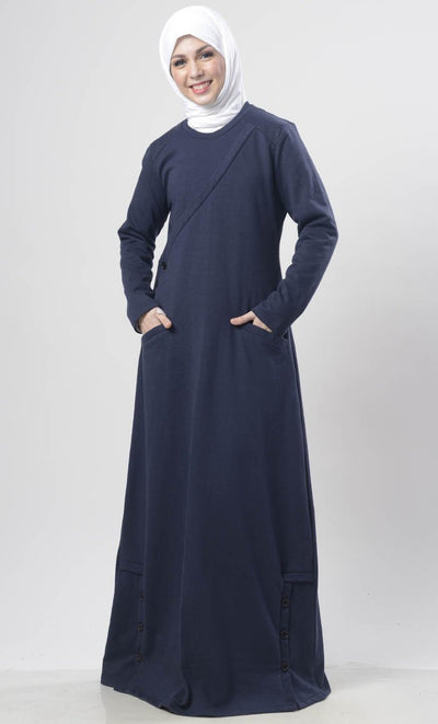 Warm Winter Fleece Abaya - EastEssence.com