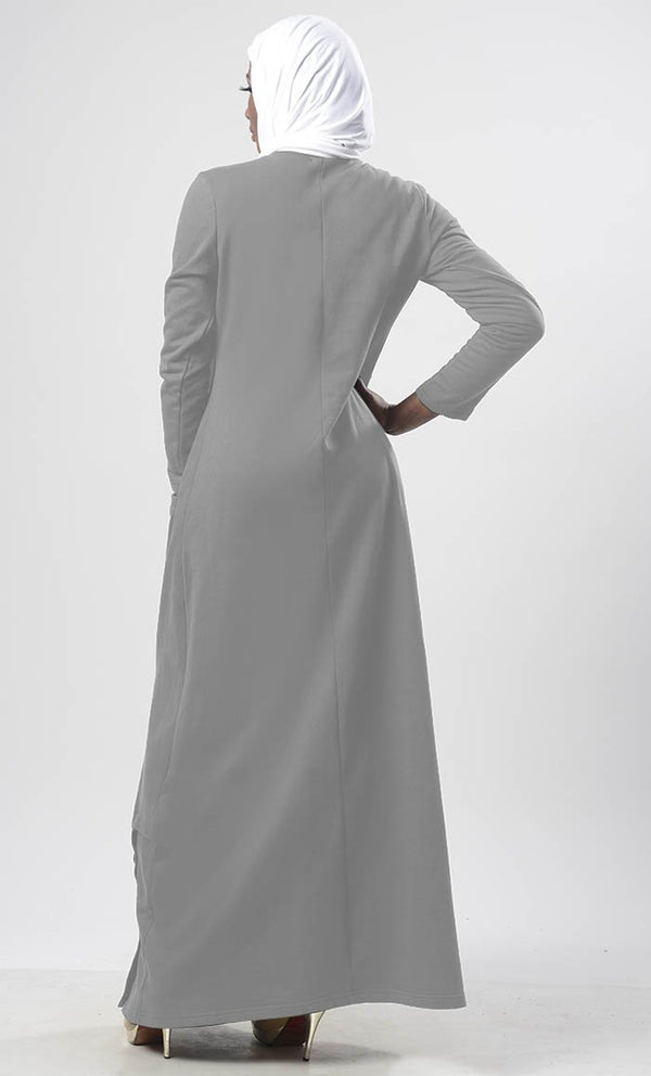 Warm Winter Fleece Abaya - EastEssence.com