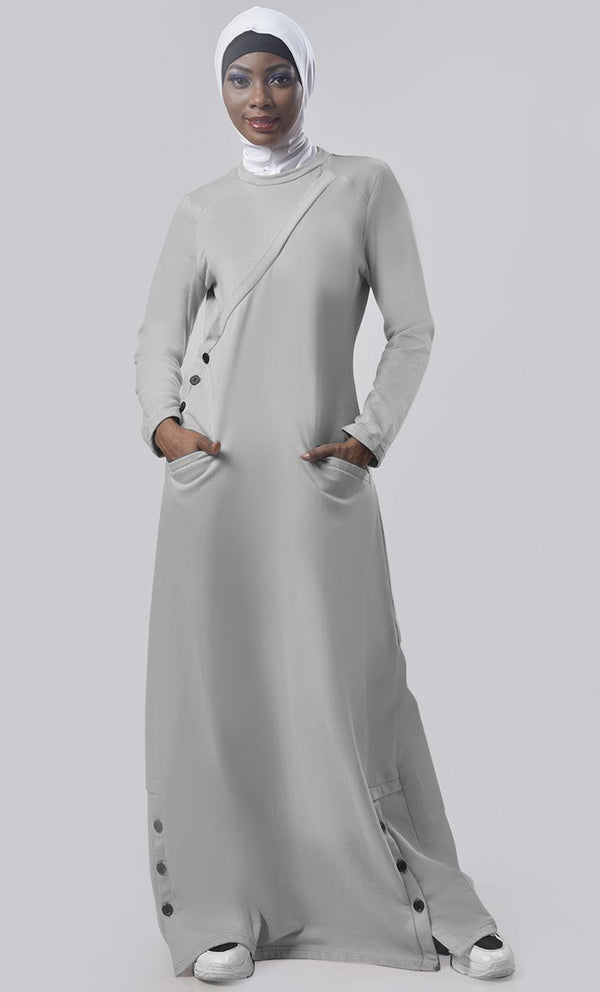 Warm Winter Fleece Abaya - EastEssence.com