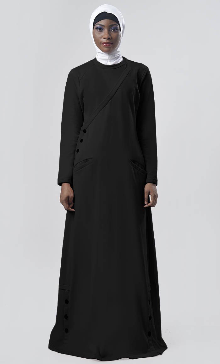 Warm Winter Fleece Abaya - EastEssence.com