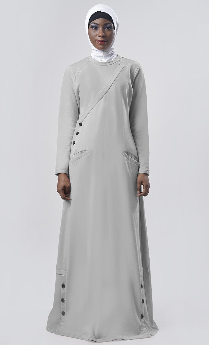 Warm Winter Fleece Abaya - EastEssence.com