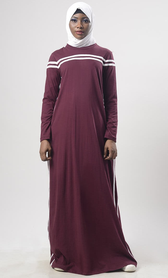 Abaya Jersey d'Hiver Chaud