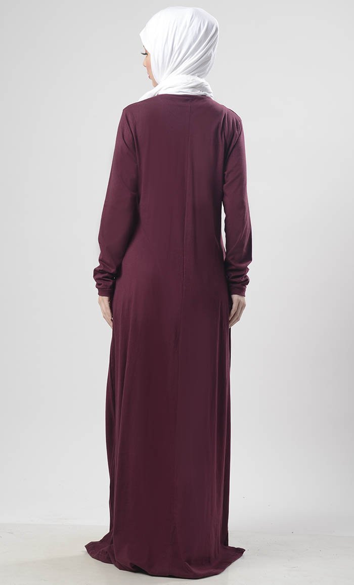 Warm Winter Jersey Abaya - EastEssence.com