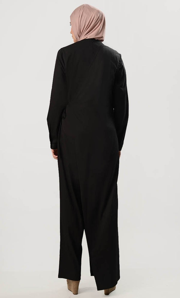Well Dressed Shrug Jumpsuit - EastEssence.com