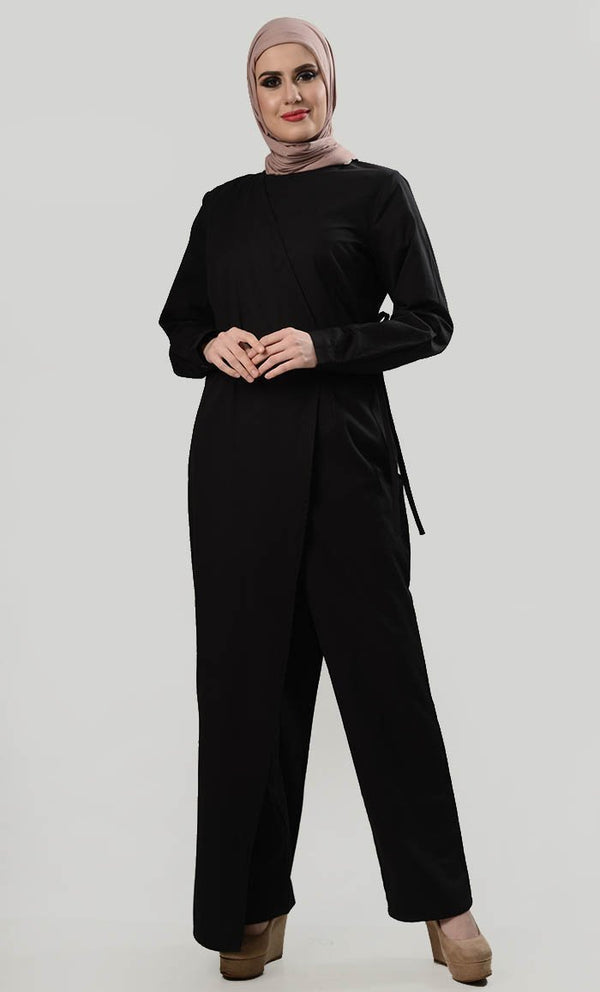 Well Dressed Shrug Jumpsuit - EastEssence.com
