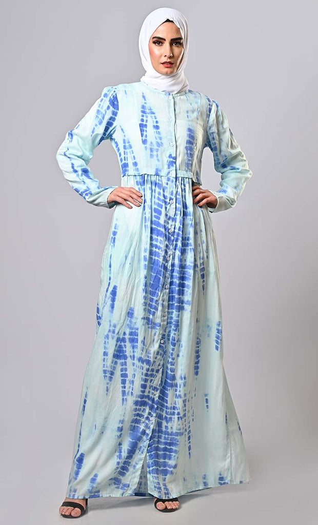 Whirls of Color: The Tie-dyed Abaya Collection - EastEssence.com