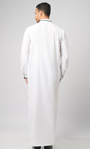 White Formal Modern Thobe