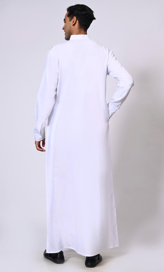 White Men's Thobe Pockets