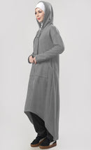 Winter Fleece Modest Length Zipper Jacket - EastEssence.com
