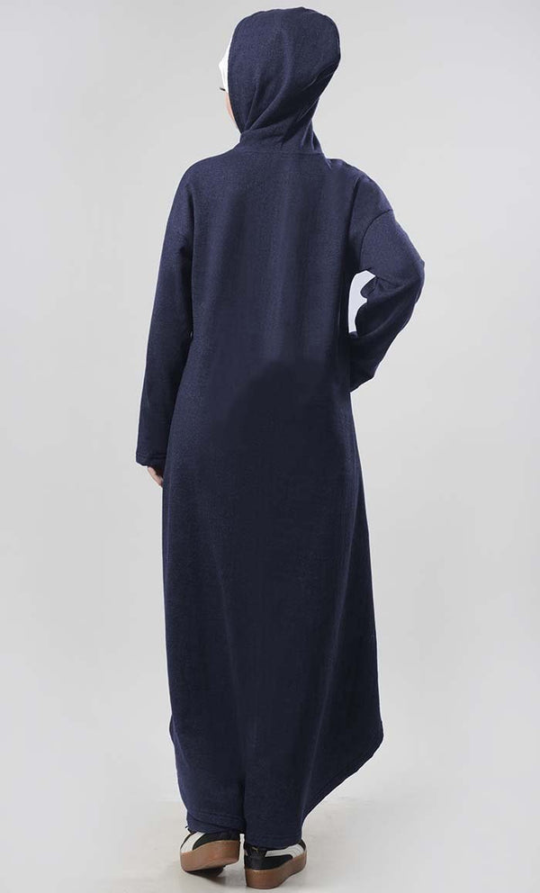 Winter Fleece Modest Length Zipper Jacket - EastEssence.com