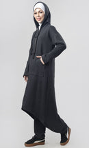 Winter Fleece Modest Length Zipper Jacket - EastEssence.com