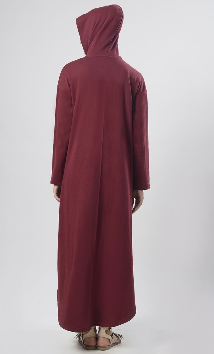 Winter Fleece Modest Length Zipper Jacket - EastEssence.com