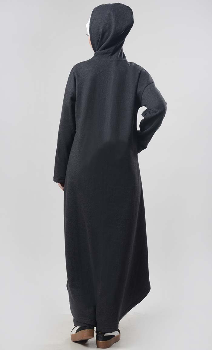 Winter Fleece Modest Length Zipper Jacket - EastEssence.com